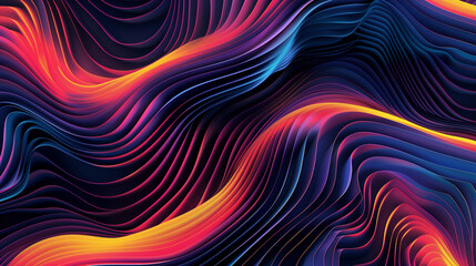 abstract horizontal background poster with glowing lines
