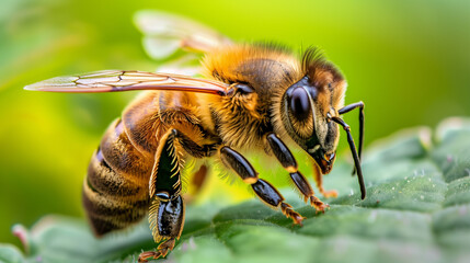 Honey production. eco-friendly beekeeping. pollination of plants - obrazy, fototapety, plakaty