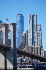 Brooklyn Bridge with skyline