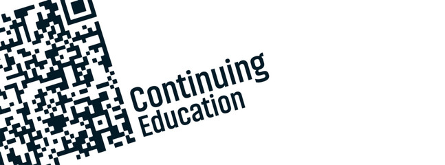Continuing Education sign on white background