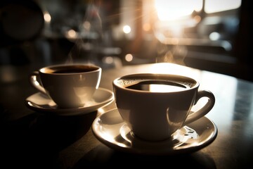 Obraz premium cup of coffee made by midjourney