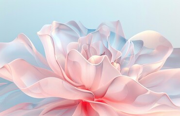 Ethereal Bloom: Abstract Flower Glass Design