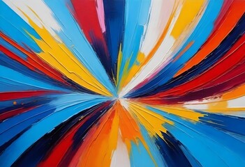abstract canvas with vivid colors and energetic strokes