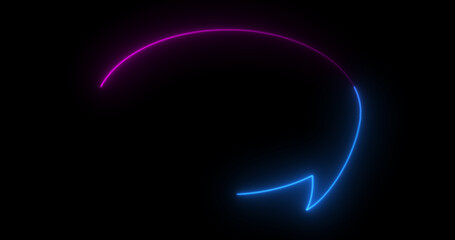 Colorful simple neon sign chat bubble typing icon in black. Message typing cloud speech dialogue neon frame. Speech balloon cartoon-style light chat icon sign high-quality stock illustration.