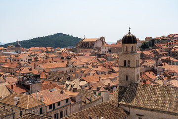 Obraz premium A View of Dubrovnik City From the City Walls, Croatia