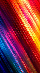 カラフルなラインの華やかな背景イラスト