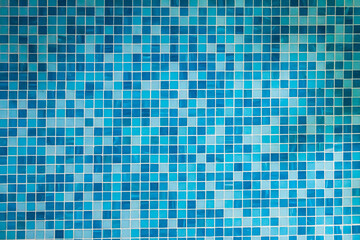 Blue & Teal Tiles Wall Background