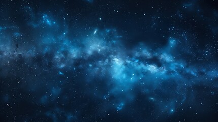 Obraz premium Abstract night sky with stars and nebula