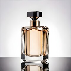 Luxury perfume bottle on a white background