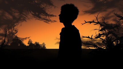 silhouette of a person