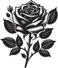 black and white flower