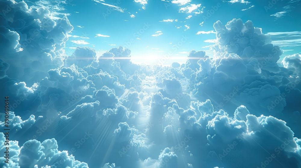 Poster the visualisation of cloud computing and internet of things. generative ai.