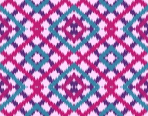 Seamless Ikat ethnic traditional pattern geometric abstract folklore ornament Tribal ethnic...