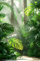 **monstera plants in a white room, natural lighting, ultra detailed, high definition, hyperrealism