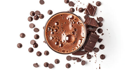 Obraz premium coffee beans in glass,generative ai