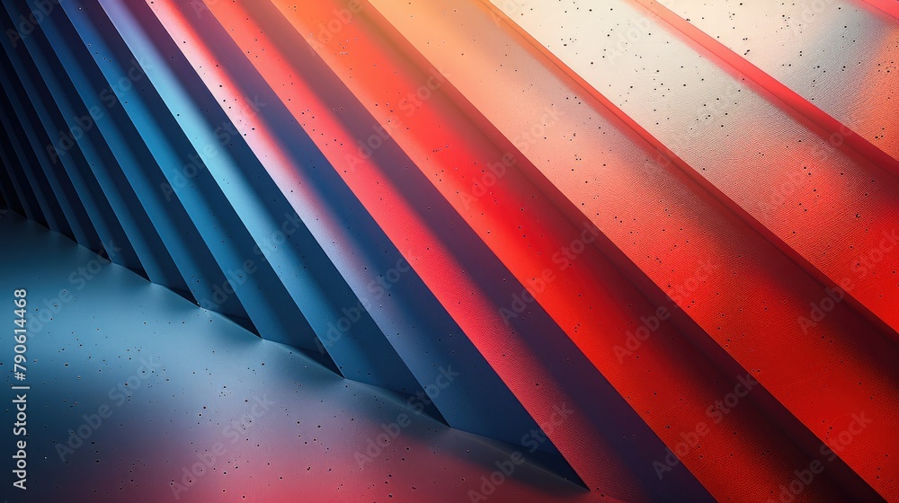 Aufkleber Create a red and white and blue gradient stripes background used for social media. Generative AI.