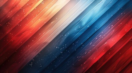 Create a red and white and blue gradient stripes background used for social media. Generative AI.