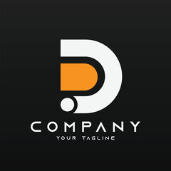 Alphabet logo illustration logo vector of letter D