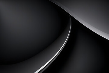 Black Wave Background, Abstract geometric background with liquid shapes. Vector illustration.