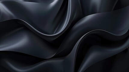 Fototapeta premium Luxurious abstract black background for modern wallpapers, Ai Generated.