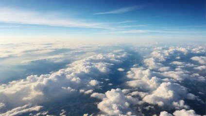 Endless White Clouds Drift Across the Canvas of the Sky