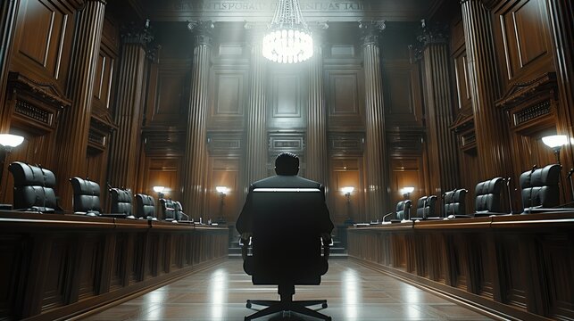 In the midst of the legal journey unfolding within the hallowed halls of the District Court. settling on a private conversation between the judge and a cadre of corporate lawyers. Generative AI.