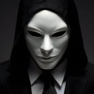 Mysterious Figure with a Mask
