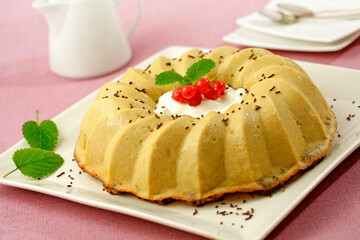 Apple pudding.