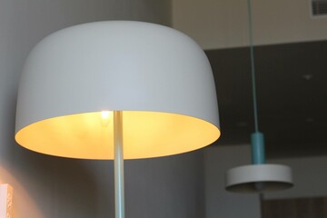 lamp on the table