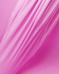 Pink folds ripples rubber latex silky smooth vibrant abstract background 3d illustration render digital rendering