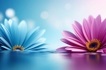 Floral pastel background is a frame with space to copy. Concept - spring, summer and flowers