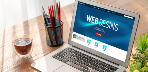 Website design software provide modish template for online retail business and e-commerce