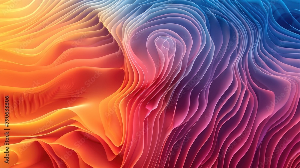 Aufkleber Modern gradient background design pattern. Generative AI.