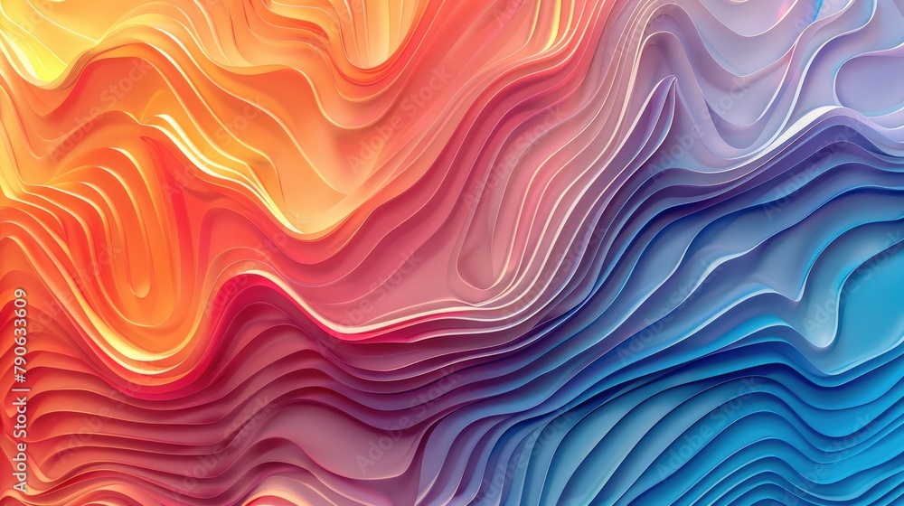Aufkleber Modern gradient background design pattern. Generative AI.