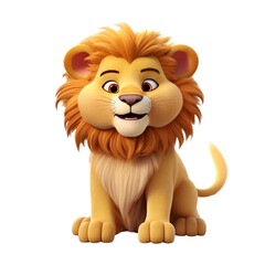 lion cartoon isolated