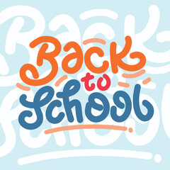 back to school liquid text