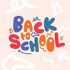 back to school lettering