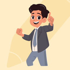 happy student boy