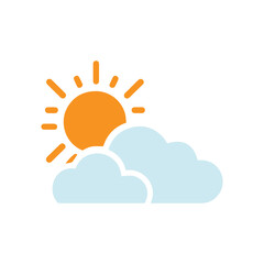 Weather icon flat design