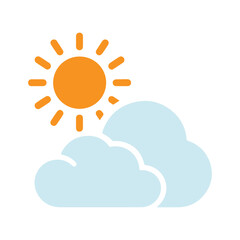 Weather icon flat design
