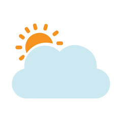 Weather icon flat design