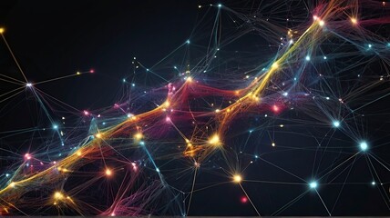Obraz premium New 3D rendering of abstract technology concept background ready for presentation