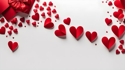 red hearts, valentine's day background, background with hearts
