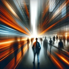 人物とモーションブラー