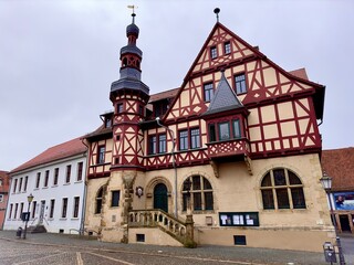 Fototapeta na wymiar Historisches Rathaus in Harzgerode (Sachsen-Anhalt)
