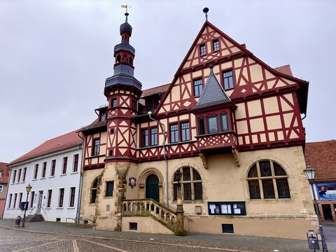 Historisches Rathaus in Harzgerode (Sachsen-Anhalt)