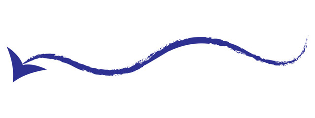 brush painted arrow icon on white background - vector illustration