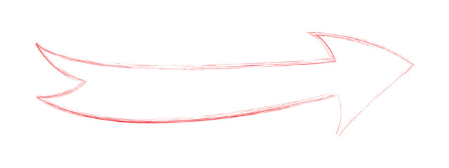 brush painted arrow icon on white background - vector illustration