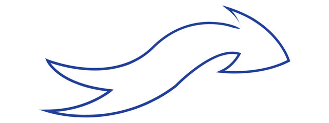 brush painted arrow icon on white background - vector illustration