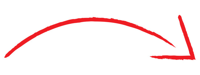 brush painted arrow icon on white background - vector illustration